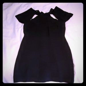 Black mini dress